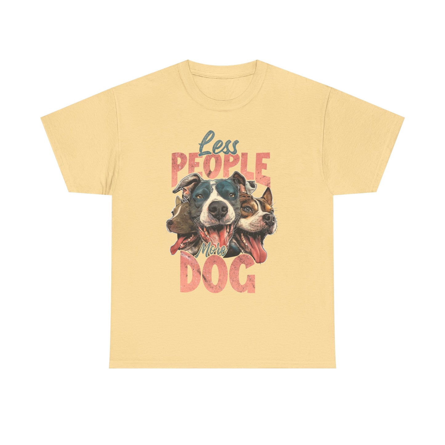 Unisex Tee - Less people More Dogs